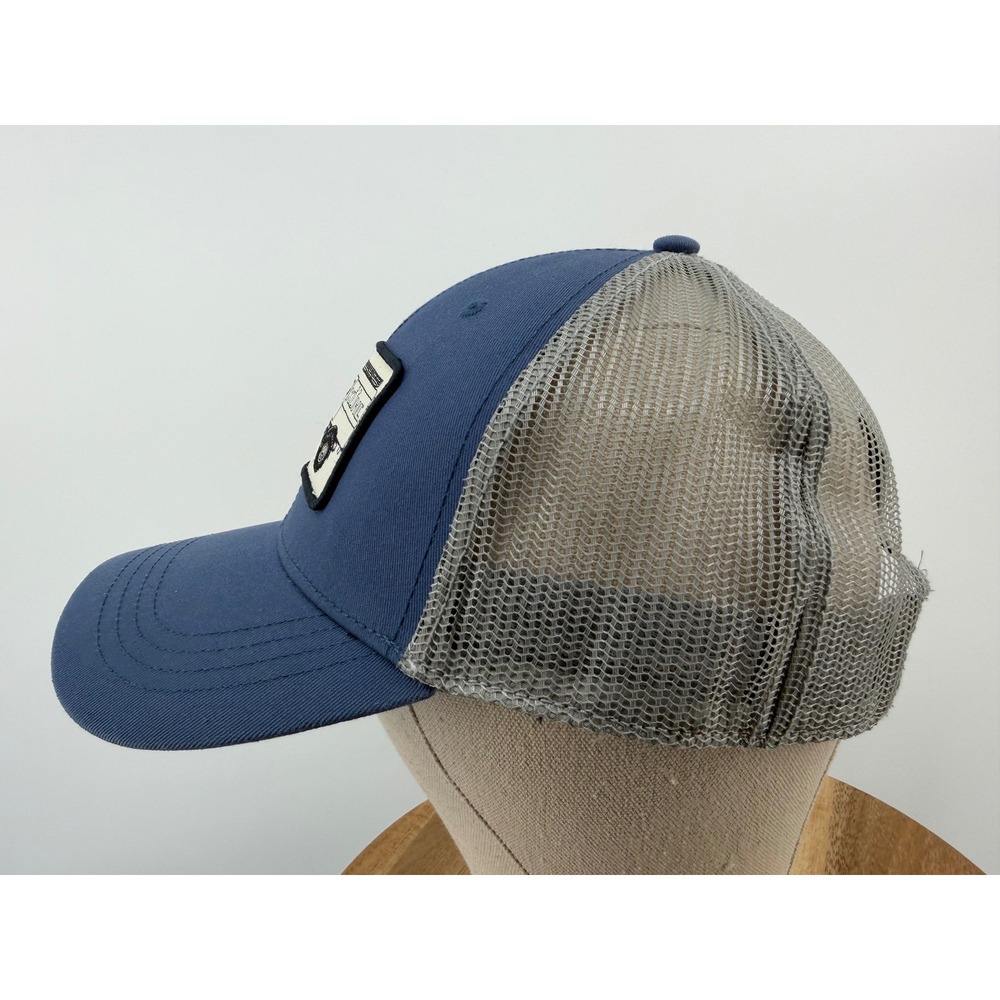 Kuhl Trucker Hat Blue Gray Mesh Snapback Off-Road Expedition Truck Patch Cap - Picture 2 of 5